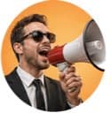 Megaphone voice effect